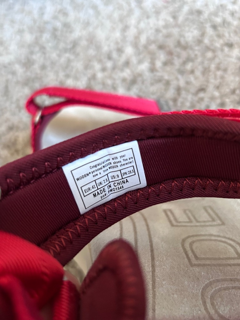 WODEN LINE - FIRE RED SANDALS - Picture 7 of 8